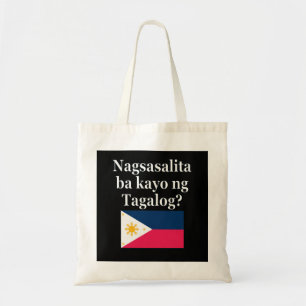 Spreek je Tagalog? In Tagalog. Markering Tote Bag