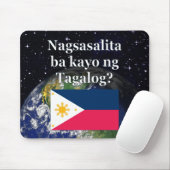 Spreek je Tagalog? In Tagalog. Vlag & aarde Muismat (Met muis)