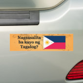 Spreek je Tagalog? In Tagalog. Vlag bf Bumpersticker (Op auto)