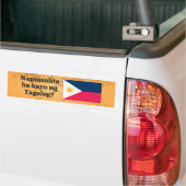 Spreek je Tagalog? In Tagalog. Vlag bf Bumpersticker (Op Truck)