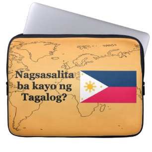 Spreek je Tagalog? In Tagalog. Vlag bf Laptop Sleeve