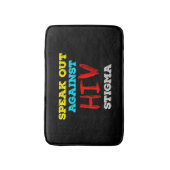 Spreek je uit tegen HIV-stigma - Aids Awareness Badmat (Voorkant Verticaal)
