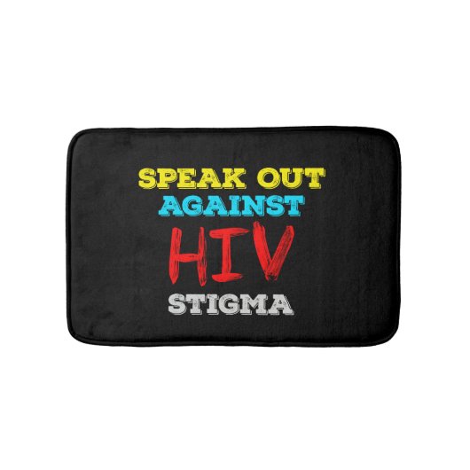 Spreek je uit tegen HIV-stigma - Aids Awareness Badmat (Voorkant)