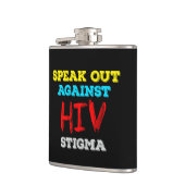 Spreek je uit tegen HIV-stigma - Aids Awareness Heupfles (Links)
