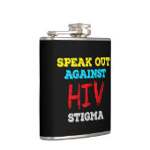 Spreek je uit tegen HIV-stigma - Aids Awareness Heupfles (Rechts)