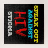 Spreek je uit tegen HIV-stigma - Aids Awareness Legpuzzel (Horizontaal)