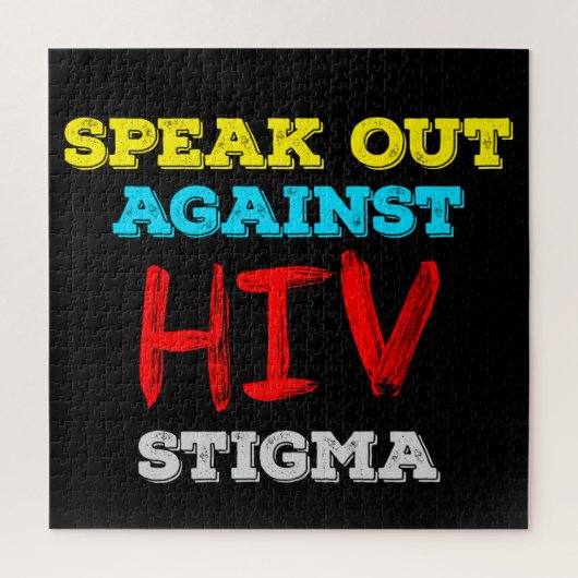Spreek je uit tegen HIV-stigma - Aids Awareness Legpuzzel (Verticaal)