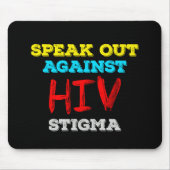 Spreek je uit tegen HIV-stigma - Aids Awareness Muismat (Voorkant)