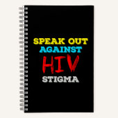 Spreek je uit tegen HIV-stigma - Aids Awareness Notitieboek (Voorkant)