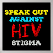 Spreek je uit tegen HIV-stigma - Aids Awareness Poster (Voorkant)