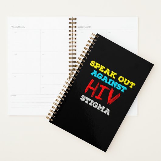 Spreek je uit tegen HIV-stigma - AIDS-bewustzijn Planner (Display)