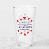Spreek je uit voor vriendelijkheid glas (Achterkant)