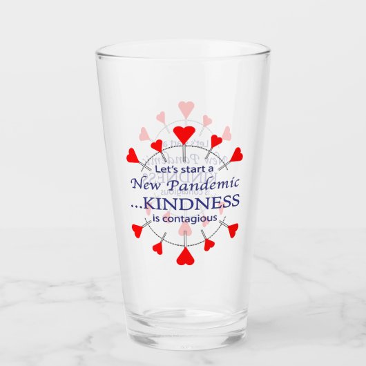 Spreek je uit voor vriendelijkheid glas (Voorkant)