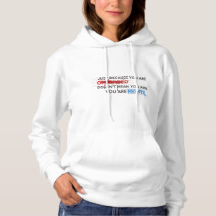 Spreek je waarheid: "Beledigd = juist" Vetgedruk Hoodie