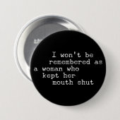 Spreek je waarheid ronde button 7,6 cm (Voorkant /achterkant)