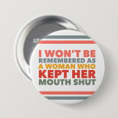 Spreek je waarheid ronde button 7,6 cm (Voorkant /achterkant)