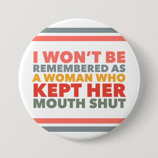 Spreek je waarheid ronde button 7,6 cm (Voorkant)