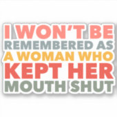 Spreek je waarheid sticker (Voorkant)