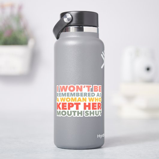 Spreek je waarheid sticker (HydroFlask)