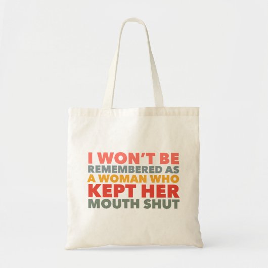Spreek je waarheid tote bag (Voorkant)