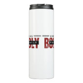 Spreek jezelf vrijmoedig reismok uit thermosbeker (Achterkant)