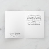 Spreek Jezus Roze Roos Wenskaart Bedankkaart (Binnen)