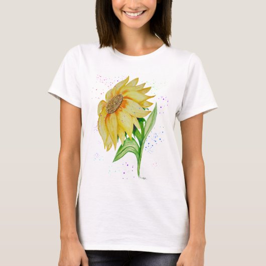 Spreek Jezus Zonnebloem T-shirt (Voorkant)