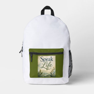 Spreek Leven Bedrukte Rugzak