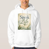Spreek Leven Hoodie (Voorkant)