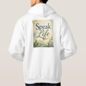 Spreek Leven Hoodie (Achterkant)