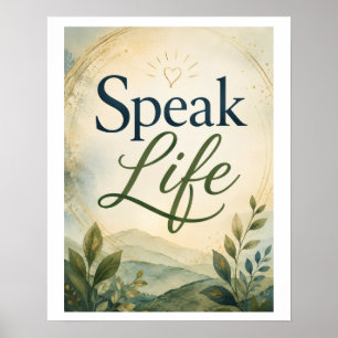 Spreek Leven Poster