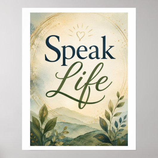 Spreek Leven Poster (Voorkant)