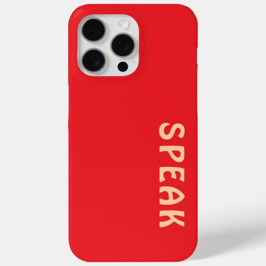 SPREEK Logo Rood Case-Mate iPhone Case (Achterkant)