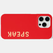 SPREEK Logo Rood Case-Mate iPhone Case (Achterkant (horizontaal))