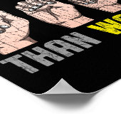 Spreek luider dan woorden doof bewustzijn als leuk poster (Hoek)