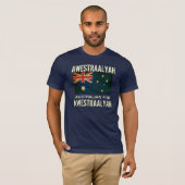 Spreek me gerust over Australische vlag T-Shirt (Voorkant volledig)