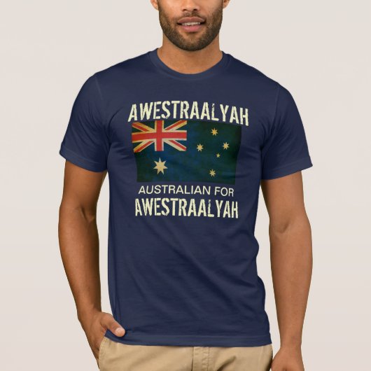 Spreek me gerust over Australische vlag T-Shirt (Voorkant)