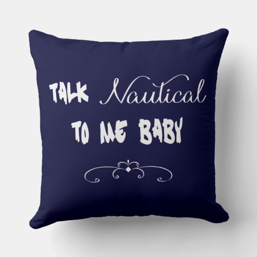 Spreek me neotisch Baby Kussen (Achterkant)