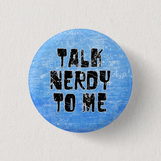 Spreek me nerveus ronde button 3,2 cm (Voorkant)