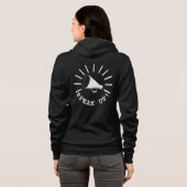 Spreek Megafone omhoog Hoodie (Achterkant volledig)