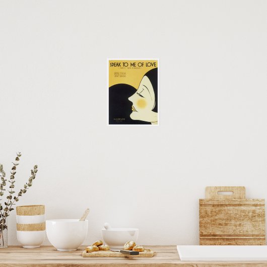 Spreek met me over het  Songbook Hoesje van Love  Poster (Keuken)