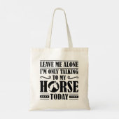 Spreek met mijn paard tote bag (Achterkant)