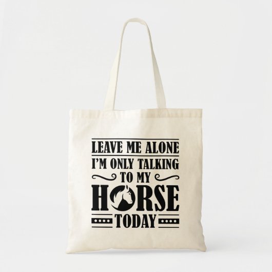 Spreek met mijn paard tote bag (Voorkant)