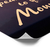 Spreek met Uw Berg, Gepersonaliseerd Poster (Hoek)