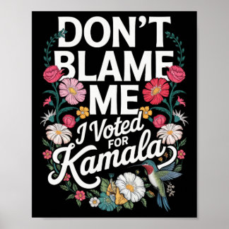 Spreek Mij Niet Vrij Ik Heb Op Haar Gestemd Anti T Poster