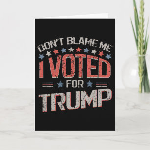 Spreek Mij Niet Vrij Ik Heb Op Trump Gestemd Bedru Kaart