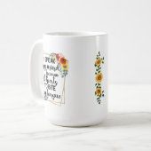 Spreek mijn mening koffiemok (Voorkant links)