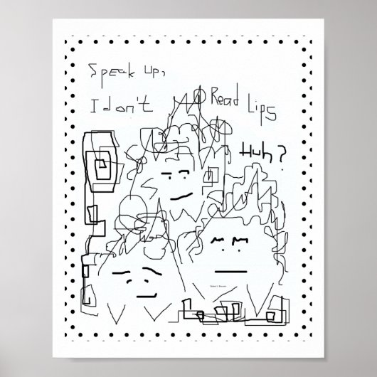 Spreek op als ik lips-Poster niet lees Poster (Voorkant)