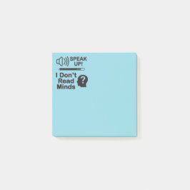 Spreek op – Ik kan geen gedachten lezen Funny Comm Post-it® Notes