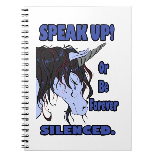 Spreek op! Of wees nooit stil Notitieboek (Voorkant)